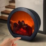 Simulated charcoal fire fireplace lamp - Image 4