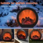 Simulated charcoal fire fireplace lamp - Image 3